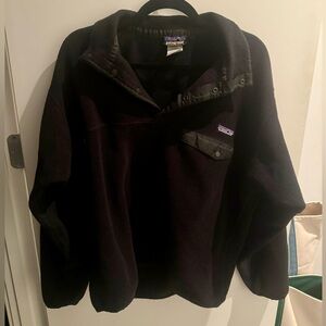 patagonia synchilla all black snap t men’s medium